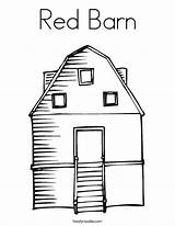 Barn Coloring Red Designlooter Built California Usa 85kb sketch template