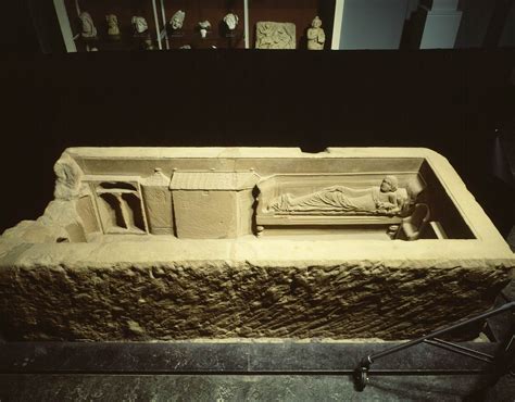 unique roman sarcophagus  interior reliefs conserved  history blog