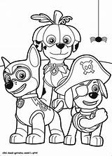 Coloring Patrol Paw Halloween Pages Sheets Popular sketch template