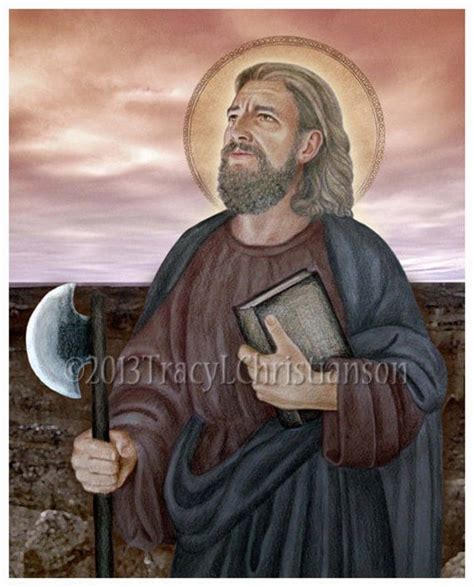st matthias art print catholic patron saint  portraitsofsaints