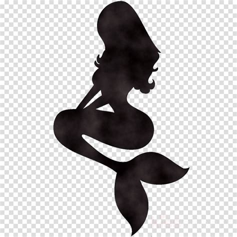 mermaid clipart silhouette mermaid silhouette transparent