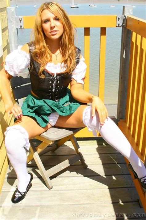 cute german beer girl flashing outdoors pichunter