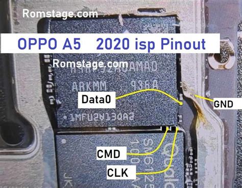 oppo  ufs isp pinout test point edl mode  images