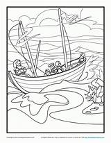 Shipwreck Storm Shipwrecked Bible Apostle Missionary Getcolorings Calms Sheets Journeys Pauls Vbs Silas Jia Coloringhome sketch template