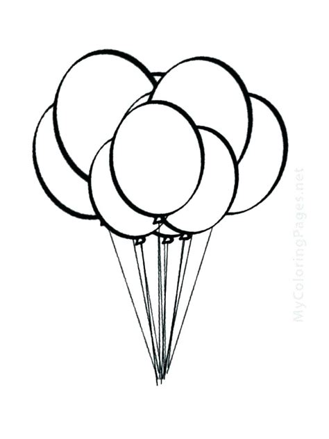 balloon coloring pages printable printable templates