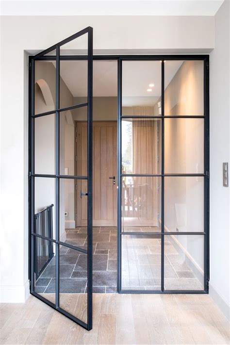 Black Steel Doors With Glass In 2020 French Doors Interior Doors