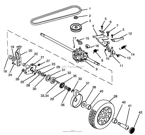 lawn boy   series  sn   parts diagram  drive model