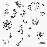 Mini Doodles Cute Drawings Small Little Easy Doodle Tiny Sketches Drawing Tattoo Tattoos Sketch Leigh Deborah sketch template