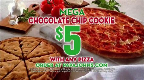 Papa John S Mega Chocolate Chip Cookie Tv Spot Ispot Tv