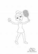 Tennisspielerin sketch template