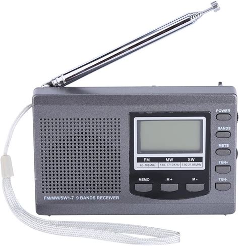 amazoncom portable mini radios fmmwsw receiver  digital alarm