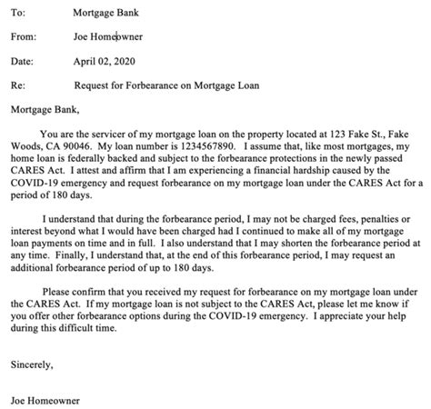 letter  explanation  mortgage template template