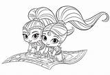 Shine Shimmer Coloring Pages Printable Print Sheets Carpet Magic Colouring Book Kids Nick Jr Onlycoloringpages Girls Ford Visit Zapisano sketch template