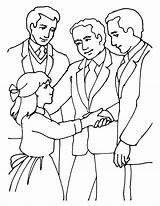 Hands Shaking Priesthood Lds sketch template