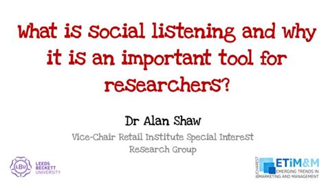 social listening      important tool  researchers