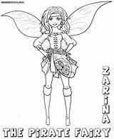 Fairy Pirate Coloring Pages sketch template