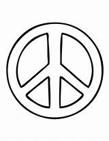 Peace Sign Coloring Printable Pages Clipart Go Stencils Signs Cliparts Small Clip Blank Template Stencil Library Drawing Print Sighn Kids sketch template