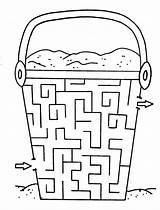 Mazes Maze Bucket sketch template