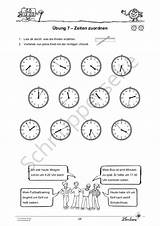Stunden Minuten Uhrzeiten Materialpaket Grundschule Lernbiene sketch template