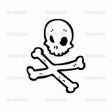 Jolly Roger Coloring Template sketch template