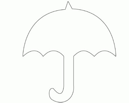 umbrella outline clipartsco