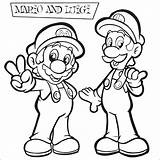 Mario Coloring Pages Print Colouring Super Brothers Bros Printable Color Luigi Disney Kids Sheets Game Brother Party Printables Kart Coloriage sketch template