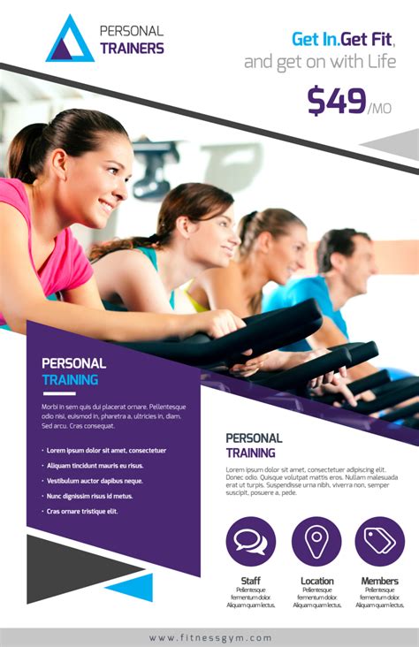 personal trainers poster template mycreativeshop
