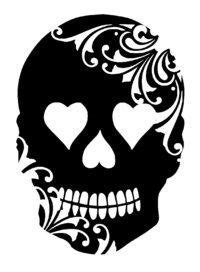 skulls skull stencil halloween stencils skull silhouette