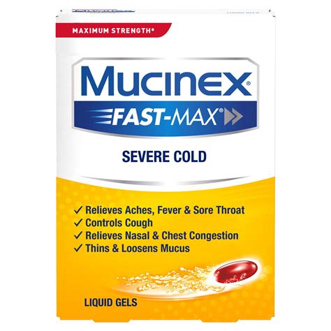 maximum strength mucinex fast max severe cold liquid gels