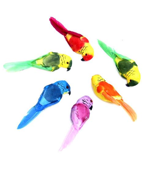 colorful miniature parrots showpiece  garden set   buy colorful miniature parrots