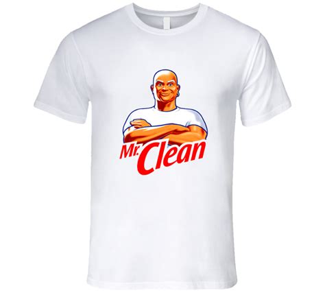 Mr Clean Logo Costume White T Shirt Cool