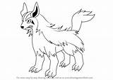 Mightyena Draw sketch template