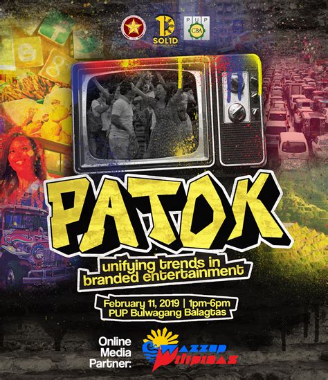 patok unifying trends  branded entertainment wazzup pilipinas news