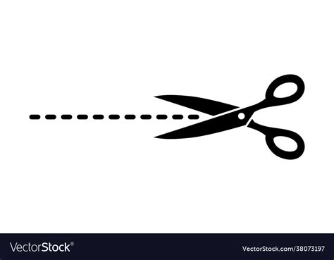 cut  icon scissors royalty  vector image