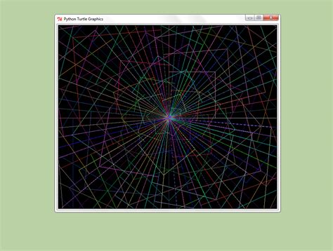 program  cool geometric pattern  python  pictures