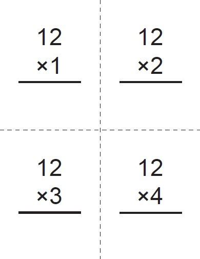 multiplication table flash cards   brokeasshomecom