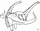 Diplodocus Dino sketch template