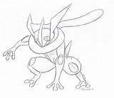 Greninja Pokemon Coloring Mega Pages Ash Printable Sketch Deviantart Template Comments sketch template