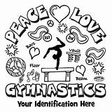 Gymnastics Coloring Pages Print Girls Printable Color Quotes Girl Clipart Kids Gymnastic Crafts Sheets Gymnast Easy Worksheets Leotard Artistic Camp sketch template