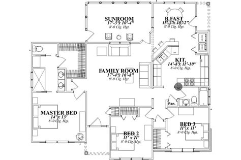 traditional style house plan 3 beds 2 baths 1653 sq ft plan 63 317