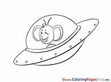 Flying Saucer Pages Colouring Coloring Getcolorings Printable sketch template