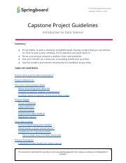 capstone guidelinespdf  springboard education revised october