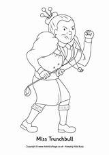 Colouring Trunchbull Miss Pages Dahl Roald Matilda Coloring Characters Sheets Activityvillage Printable Honey Kids Activity Language Bfg Books Visit Explore sketch template