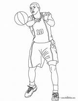 Ball Player Passing Coloring Pages Basketball Drawing Hellokids Johnson Magic Color Online Chest Print Pass sketch template
