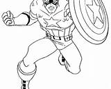 Captain Marvel Pages Coloring Printable Getcolorings Colou Getdrawings Color sketch template