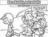 Bullying Bully Colouring Buddy sketch template