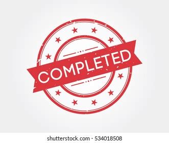 complete stamp sign stock vector royalty