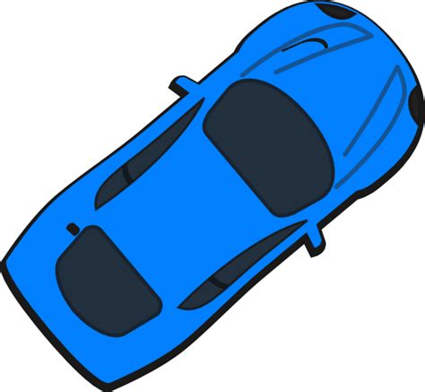 Blue Car Top View 40 Clip Art At Vector