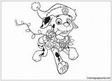 Marshall Patrulha Cartoonbucket Getcolorings Coloringpagesonly Pata Natal sketch template