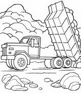 Truck Coloring Pages Lifted Getcolorings sketch template